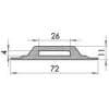 Ancrage rigide en PVC pour sangle 25 mm - Thumbnail Image 2