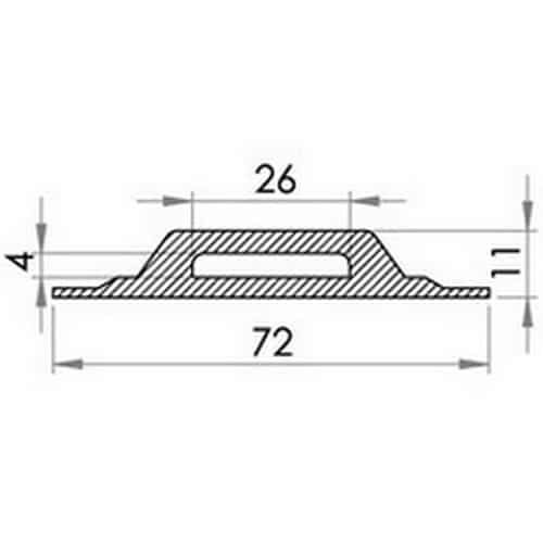 Ancrage rigide en PVC pour sangle 25 mm – Image 2
