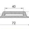 Ancrage rigide en PVC pour sangle 38 mm - Thumbnail Image 3
