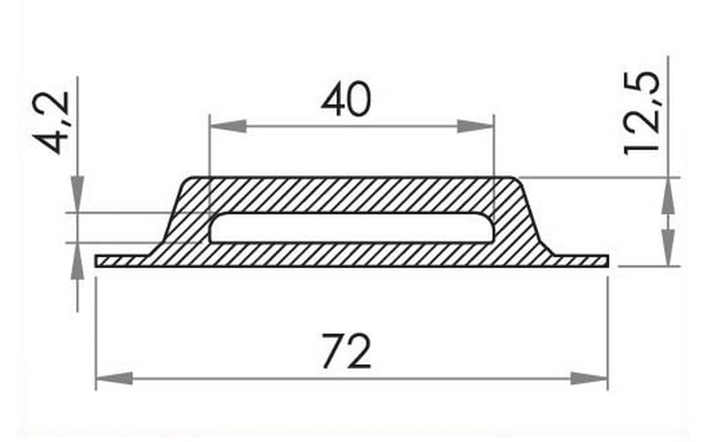 Ancrage rigide en PVC pour sangle 38 mm – Image 3